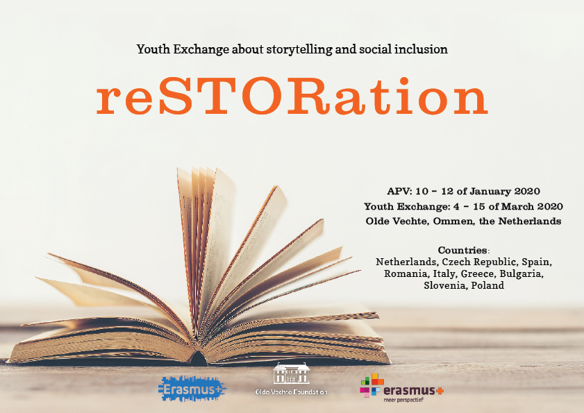 Restoration. Youth Exchange about storytelling and social inclusion.